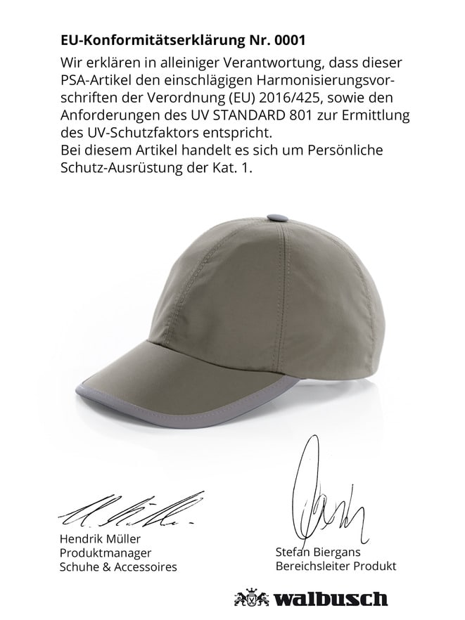 Baseballkappe UV-Schutz