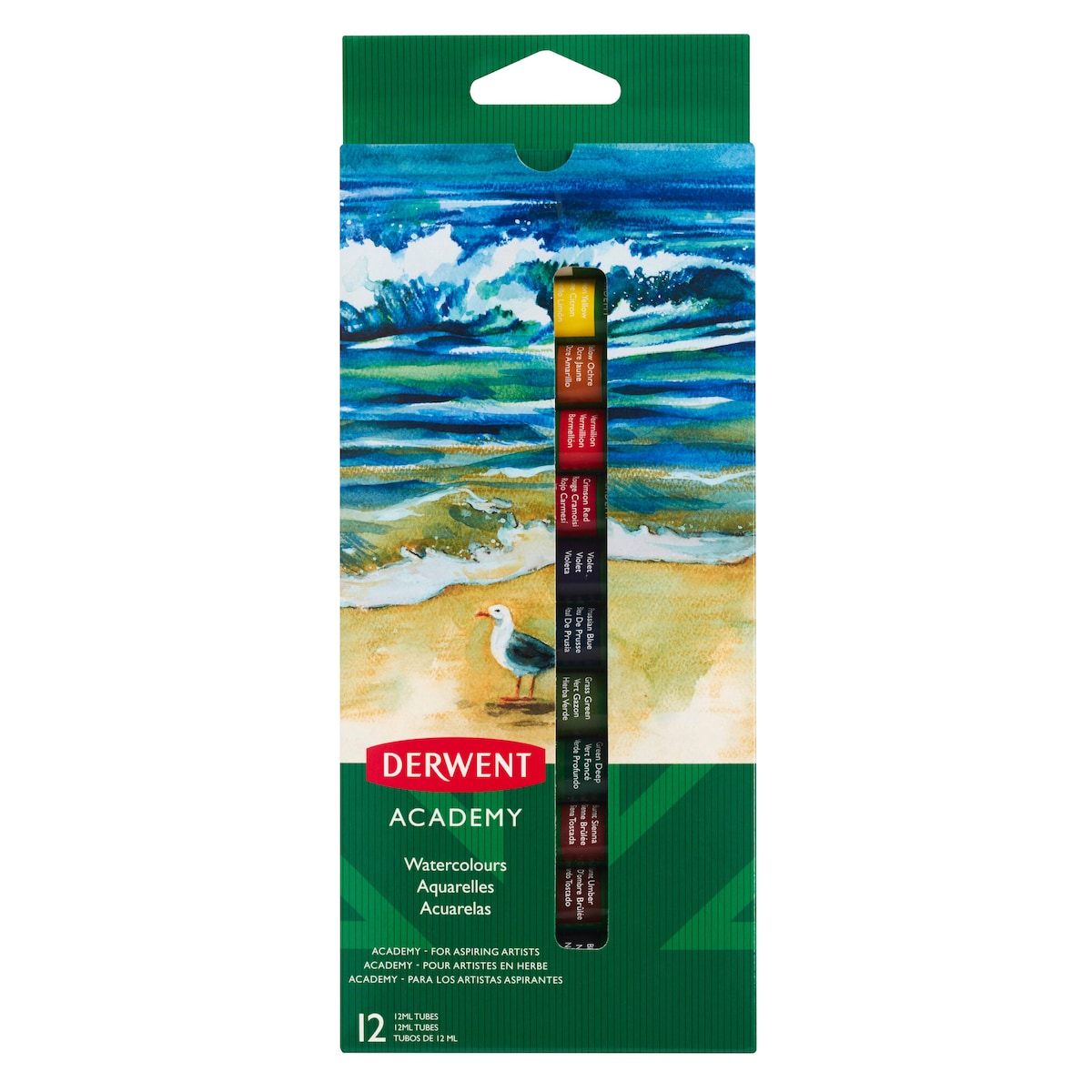 Derwent Academy Akvarellmaling 12ml 12 stk