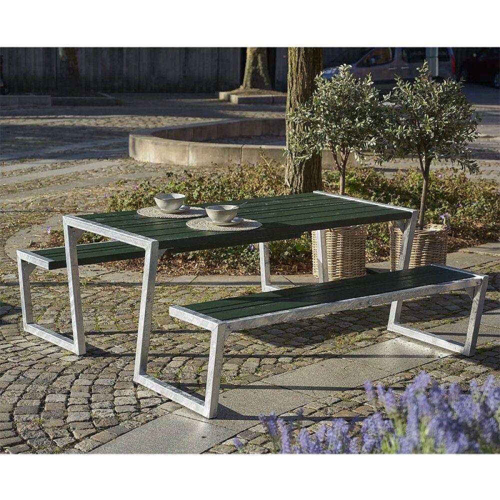 BENKESETT PLUSZIGMA 176X73CM GRØNN