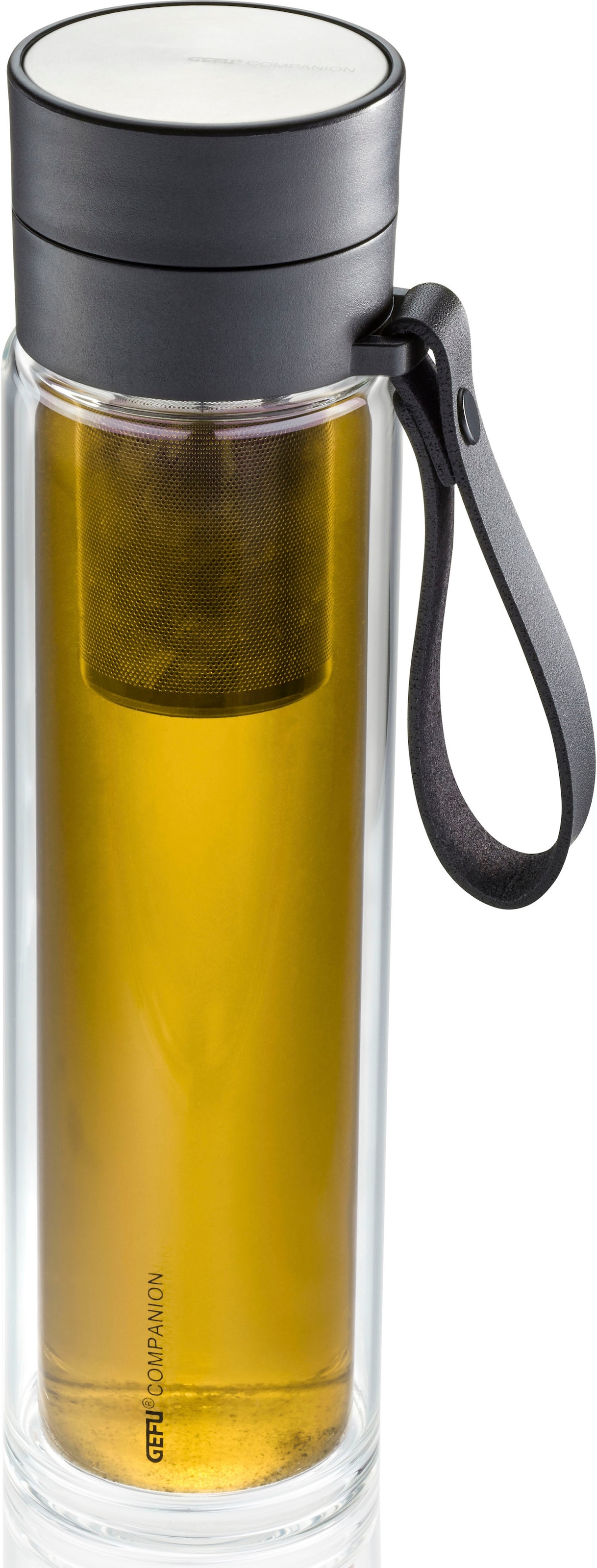 GEFU Trinkflasche »COMPANION« Sicherheitsverschluss für 100%-igen Auslaufschutz und Einhandbedienung
