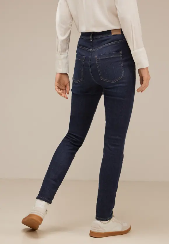 Blaue Skinny Fit Jeggings - rinse indigo used wash
