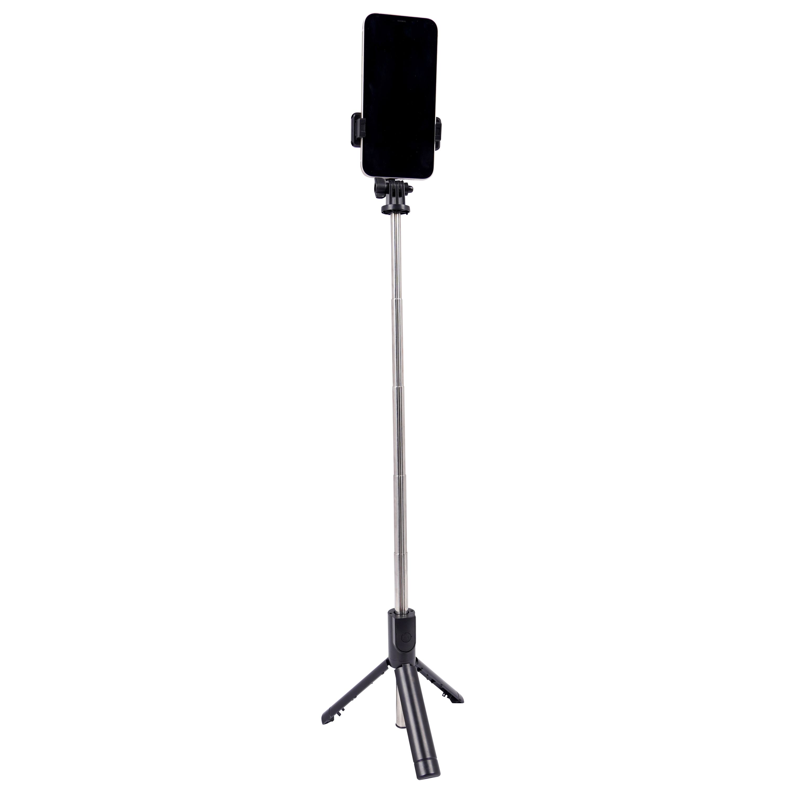 Selfie Stick Stativ mit Bluetooth schwarz