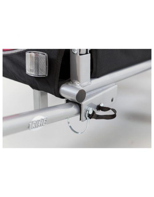 Trixie Fietskar - Hondenfietskar - 63x68x75\/137 cm Zwart Rood Tot 22 Kg Medium