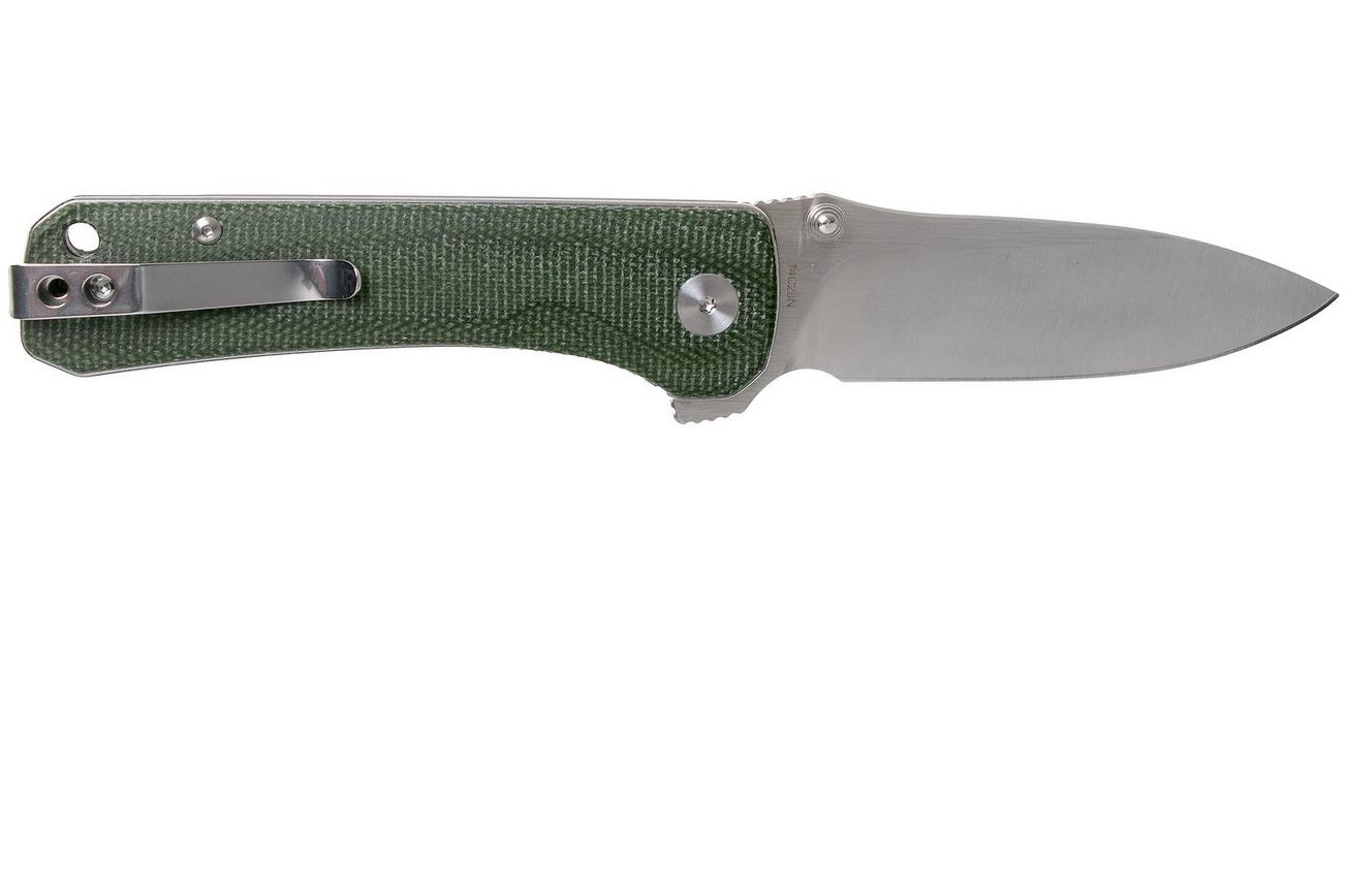 QSP Knife Hawk QS131-H Green Micarta zakmes