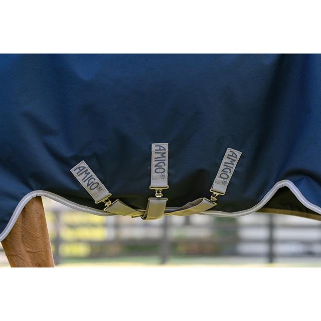Regendeken Horseware Amigo 1200D 0gr Donkerblauw-grijs