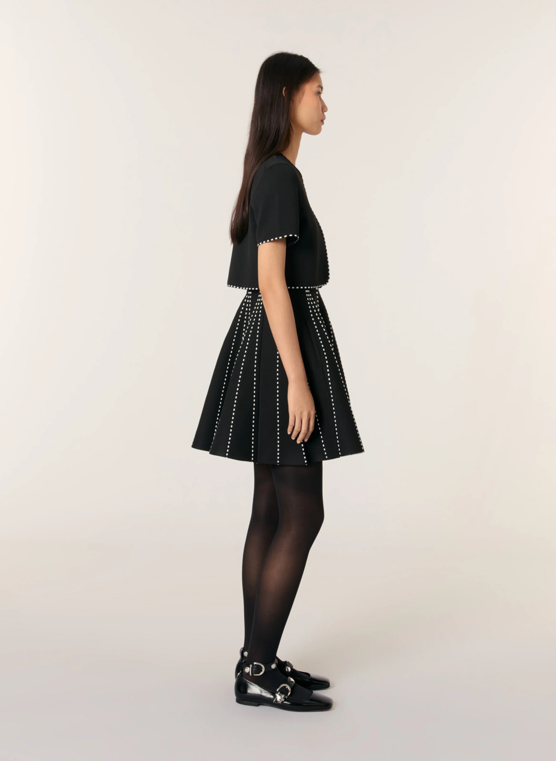Cardigan col rond| Noir