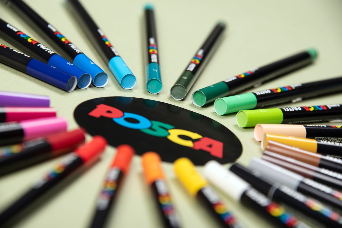 Posca - Vokspasteller - Klare og intense farver (24 stk)