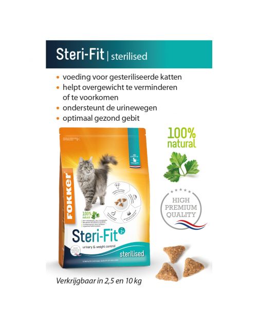Fokker Cat Steri-Fit Kip - Kattenvoer