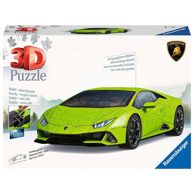 3D-Puzzle - Lamborghini Huracán EVO - Verde - 108 Teile
