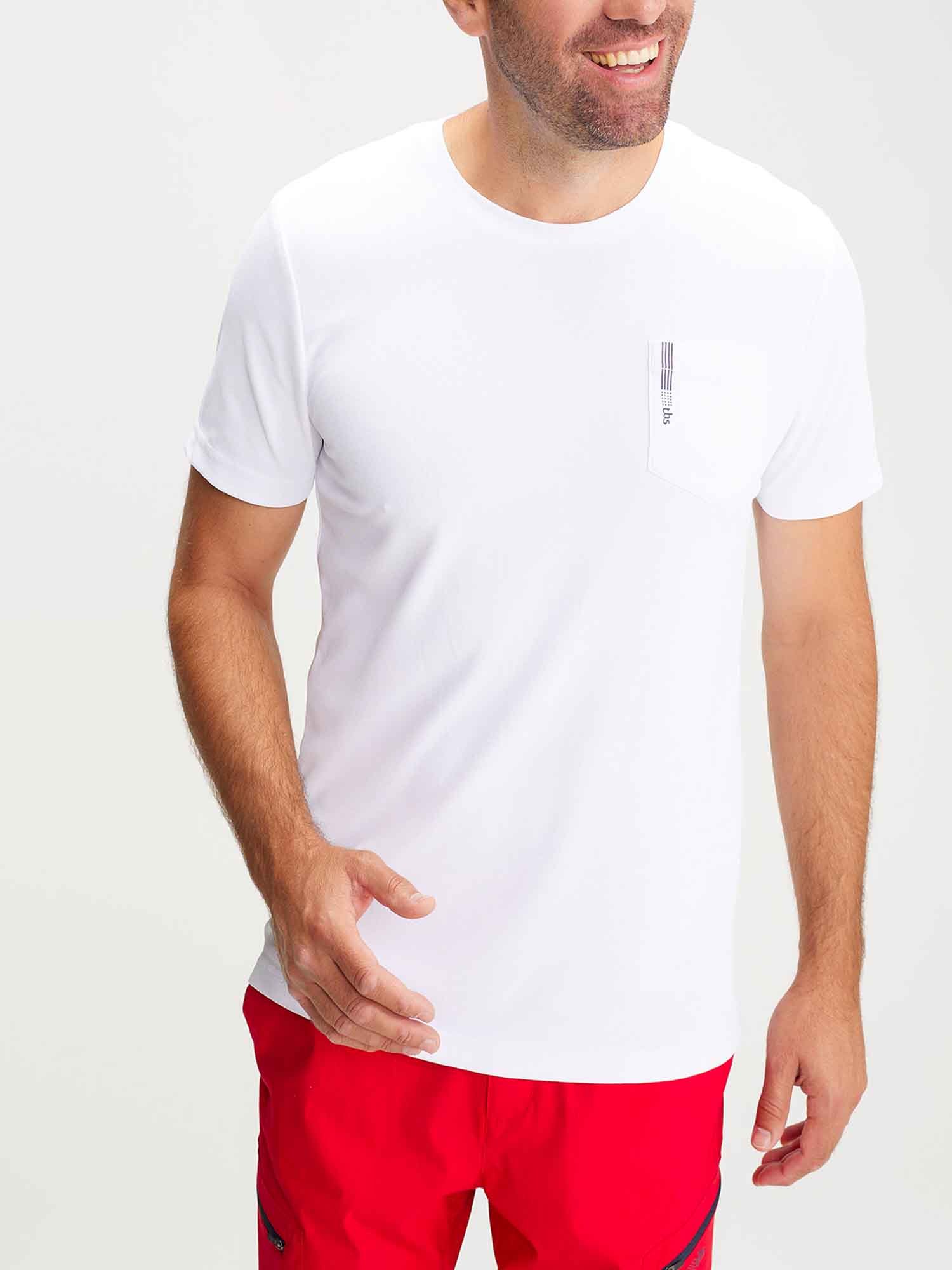 Tee Shirt Homme  Manches Courtes Blanc