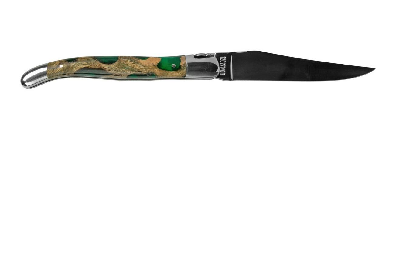 Laguiole en Aubrac Green Cholla Cactus L0212CA9IF cactushout, gepolijst, laguiole zakmes, 12 cm