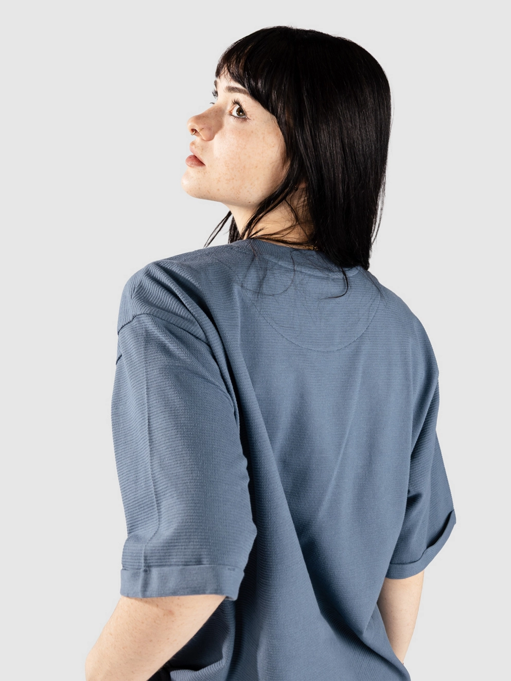 Penfield USA Ripple Textured Jersey T-Shirt blue fusion