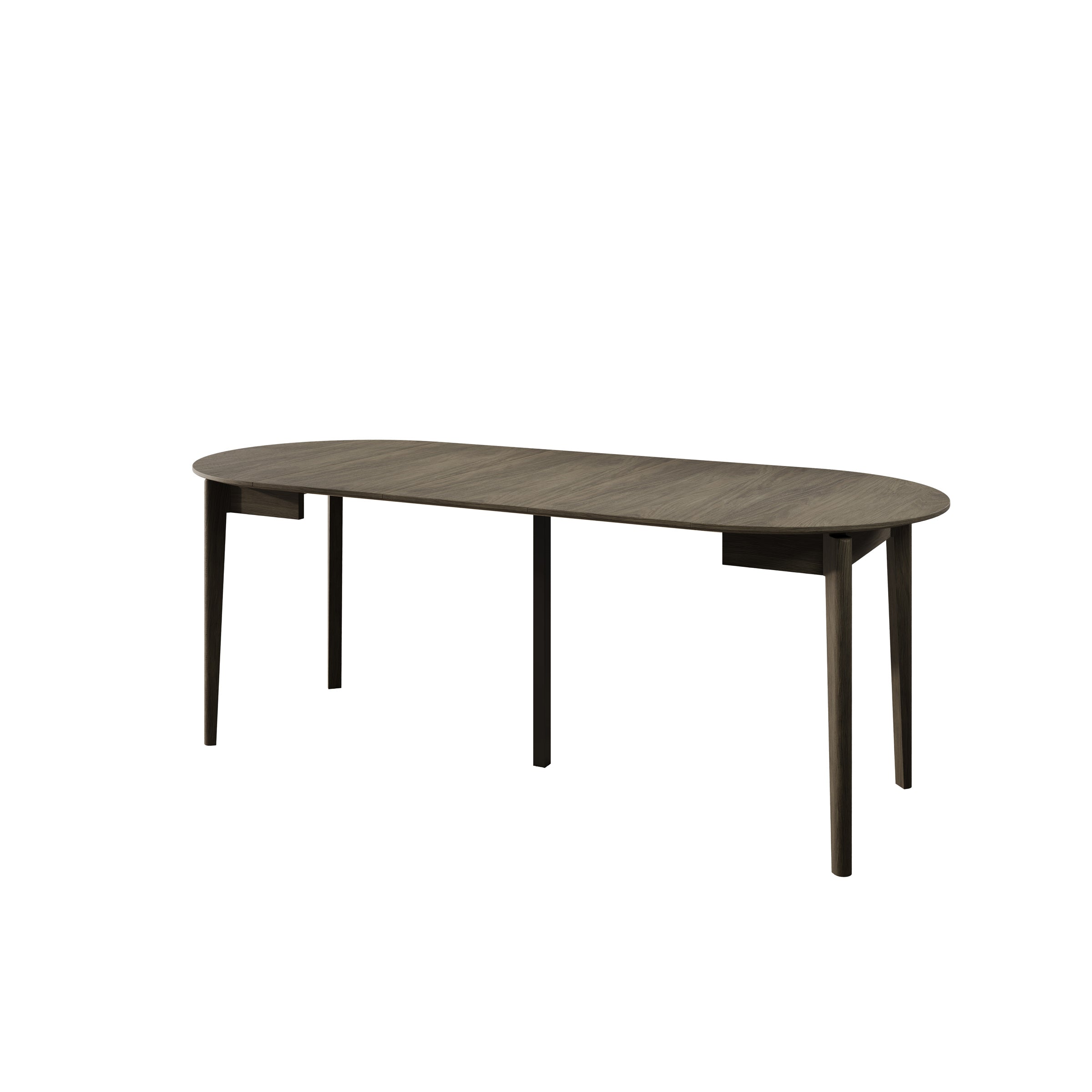 Portino - Eetkamertafel - Donker eiken - 90-210x90x77 cm