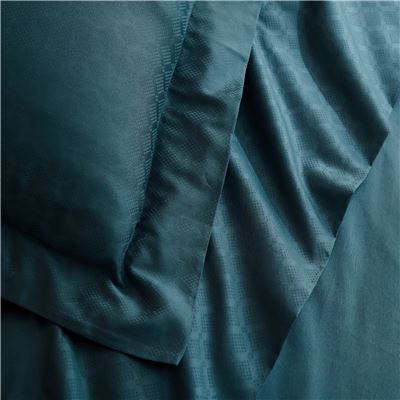 Linge de lit satin de coton motif géométrique