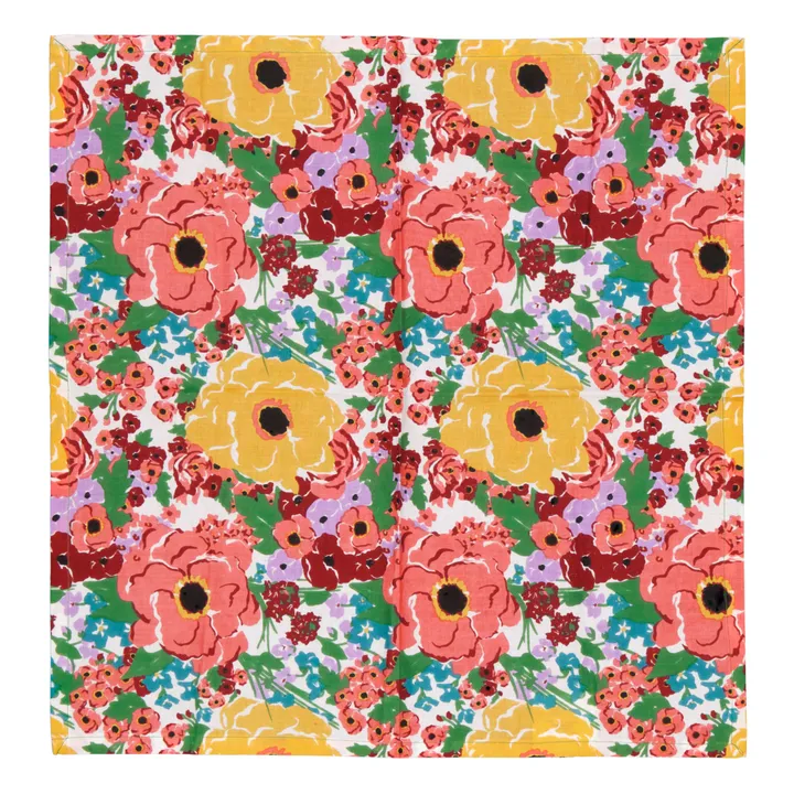 Lucas du Tertre Serviette de table Helen Flower | Blanc
