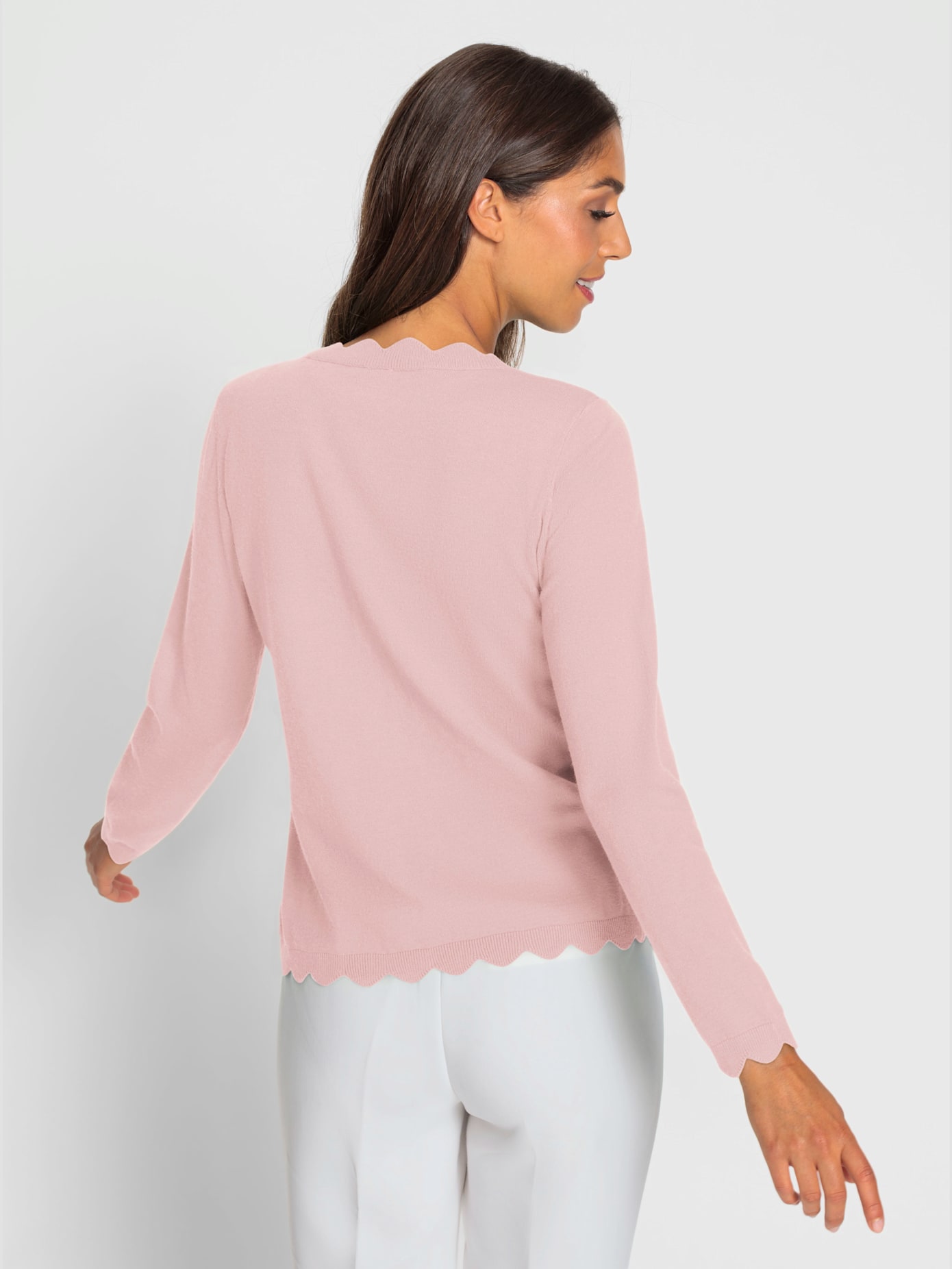 Veste en tricot glissière double-sens