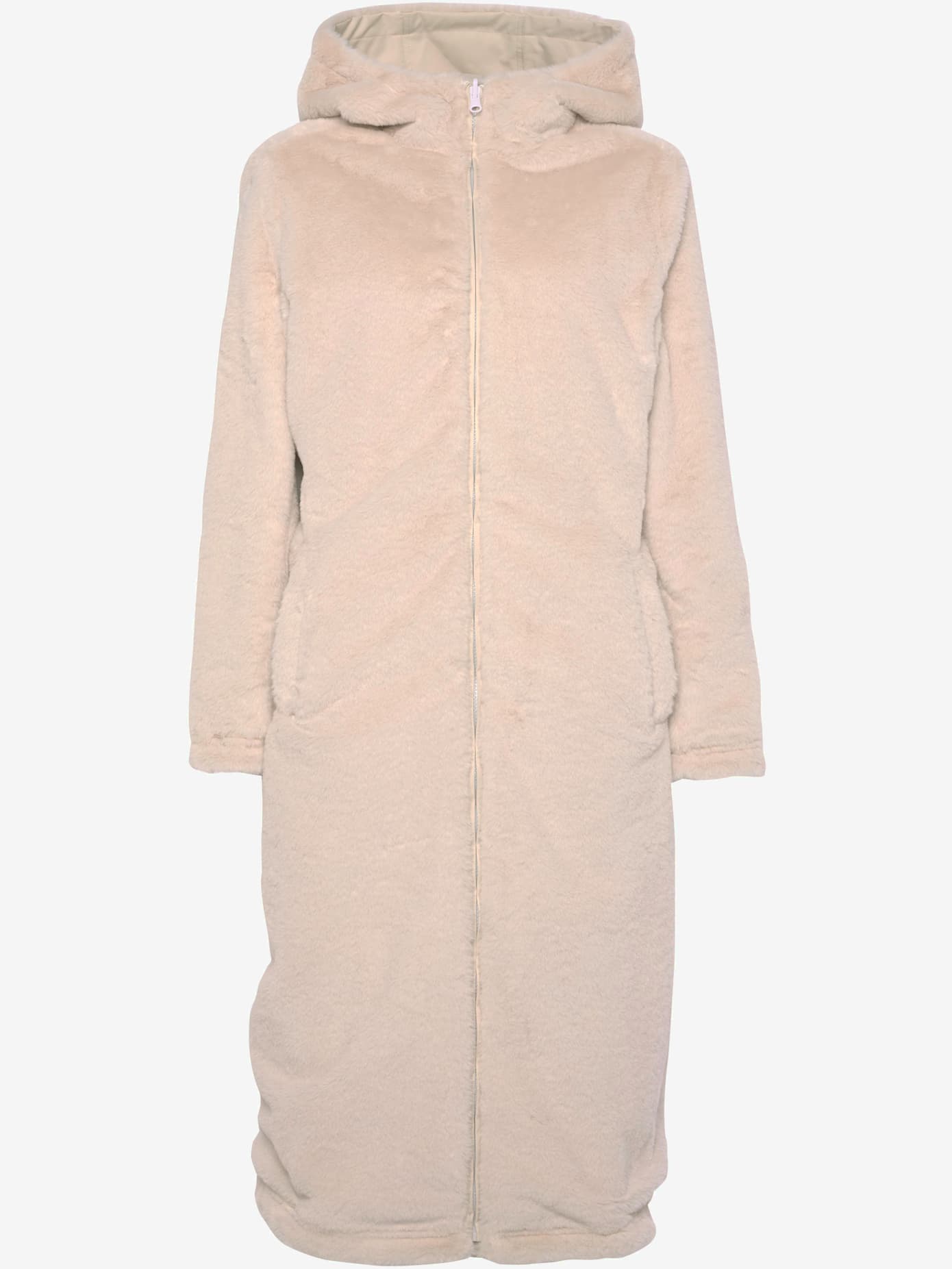 Manteau de mi-saison en imitation fourrure