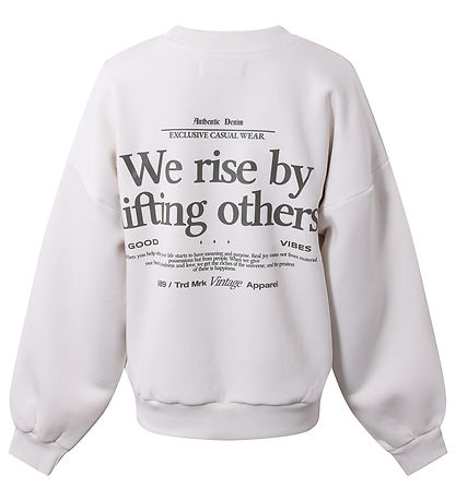 Hound Sweatshirt - Bone White m. Print