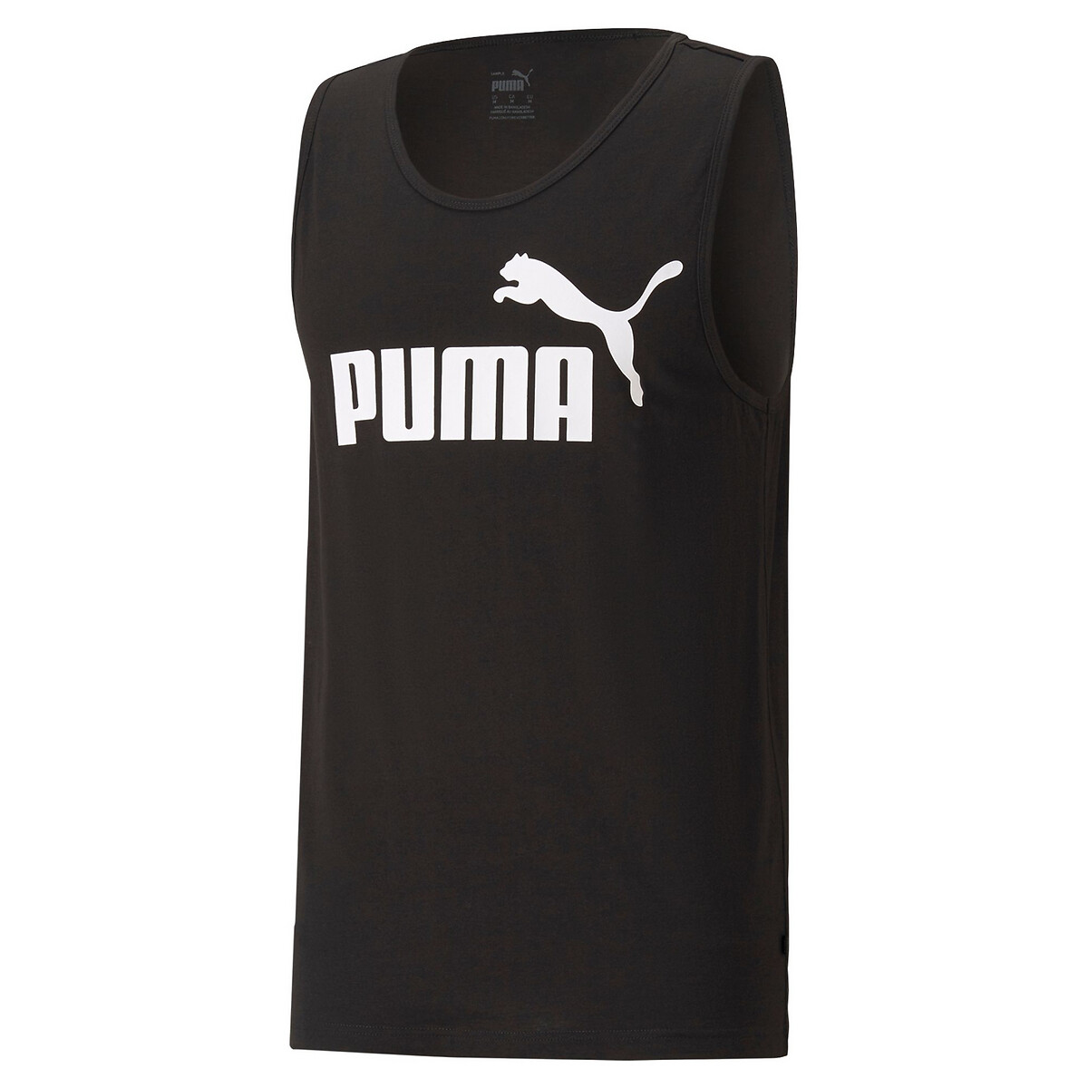 PUMA<br>Camiseta sem mangas, gola redonda em puro algodão
