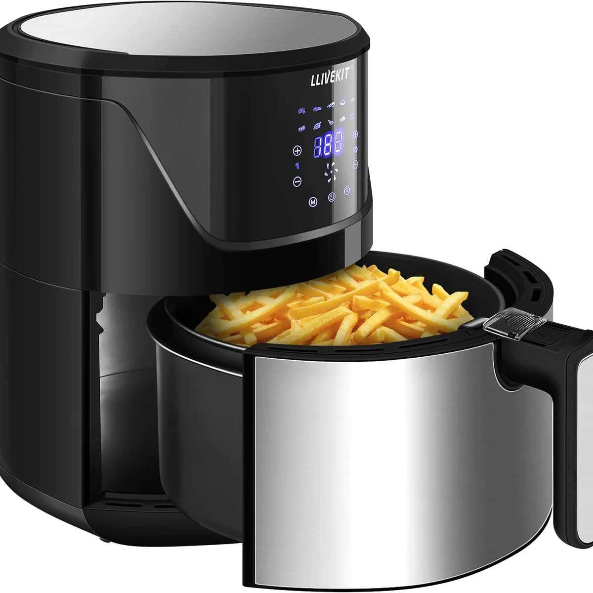 Friteuse sans Huile de 5L avec Écran Tactile LED et 10 Réglages de Cui