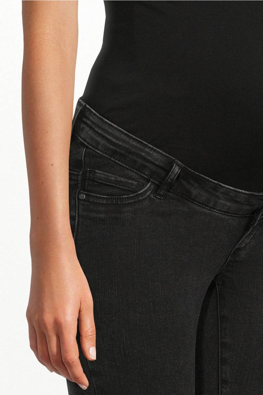 ONLY MATERNITY high waist skinny zwangerschapsjeans OLMROSE washed black