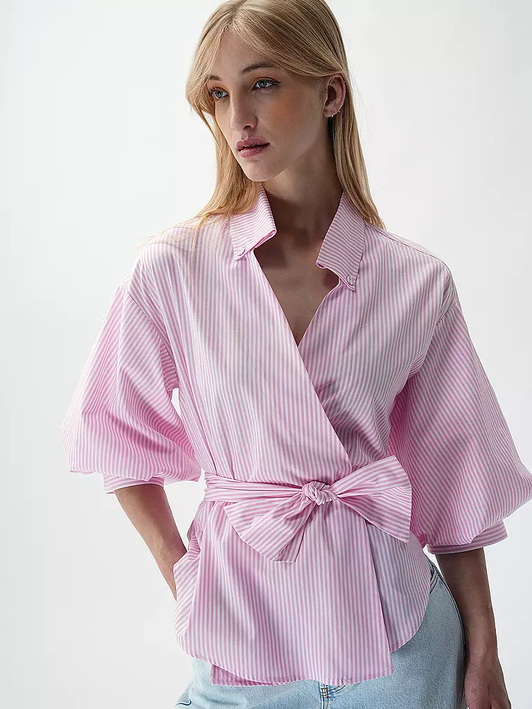 RICH & ROYAL Wickelbluse  rosa