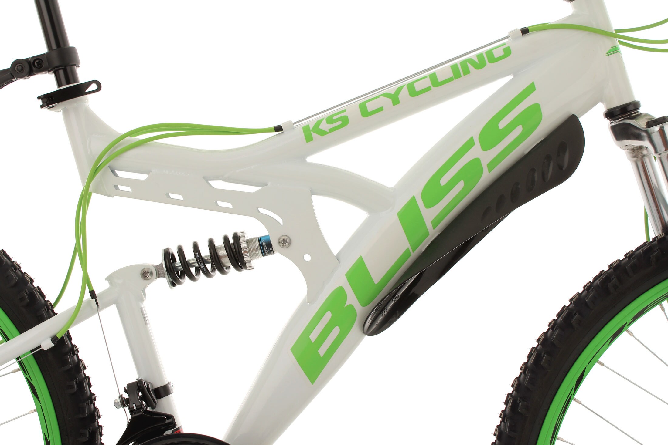 KS Cycling Fully Mountainbike Bliss 26 Zoll weiß-grün
