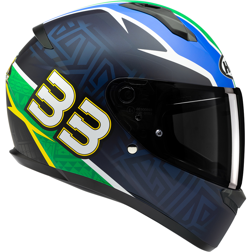 HJC - Casque C10 BB33 MC21SF / Noir / Vert / Bleu / Rouge