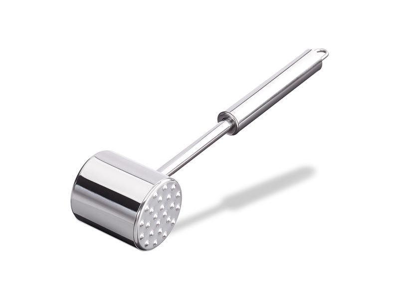 relaxdays Fleischklopfer Silber Fleischhammer