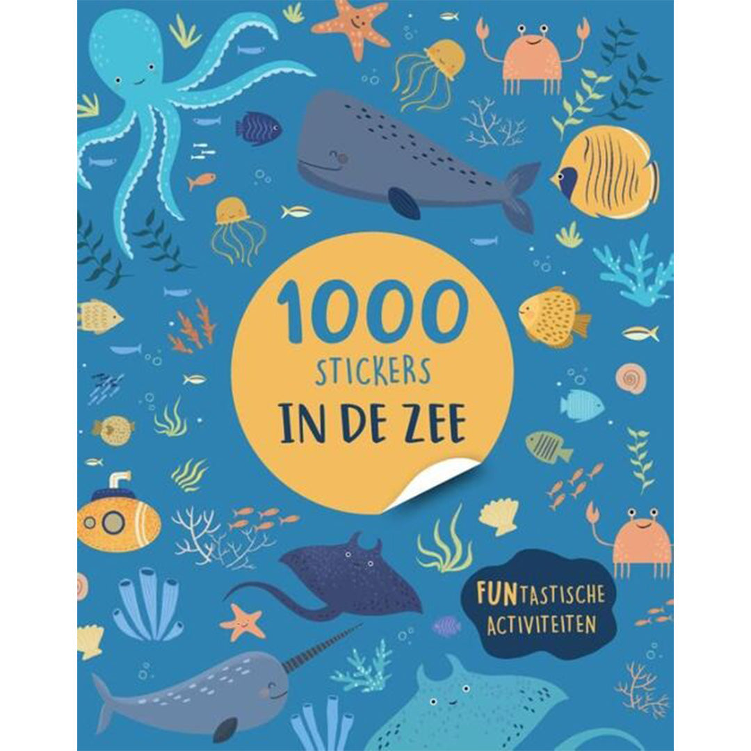 uitgeverij rebo activiteitenboek met stickers in de zee 1000 stickers