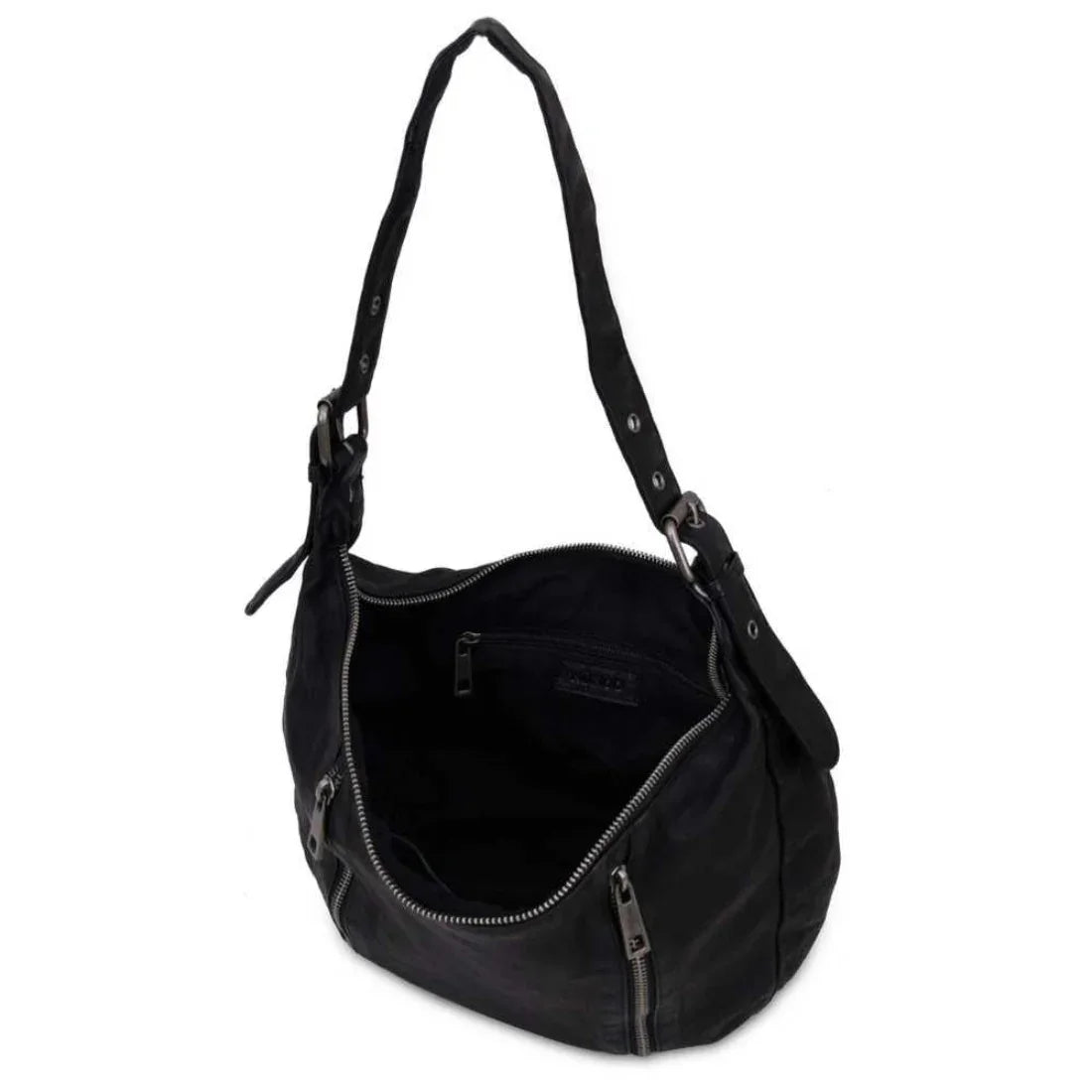 Nunoo | Sally small pocket washed | Leren schoudertas