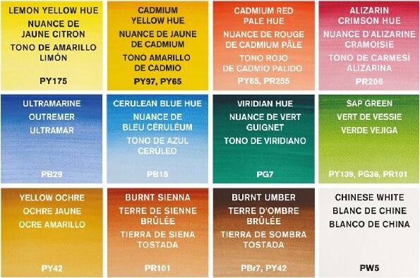 Winsor & Newton - Akvarelfarve Sæt - Pocket Selection - 13 Dele