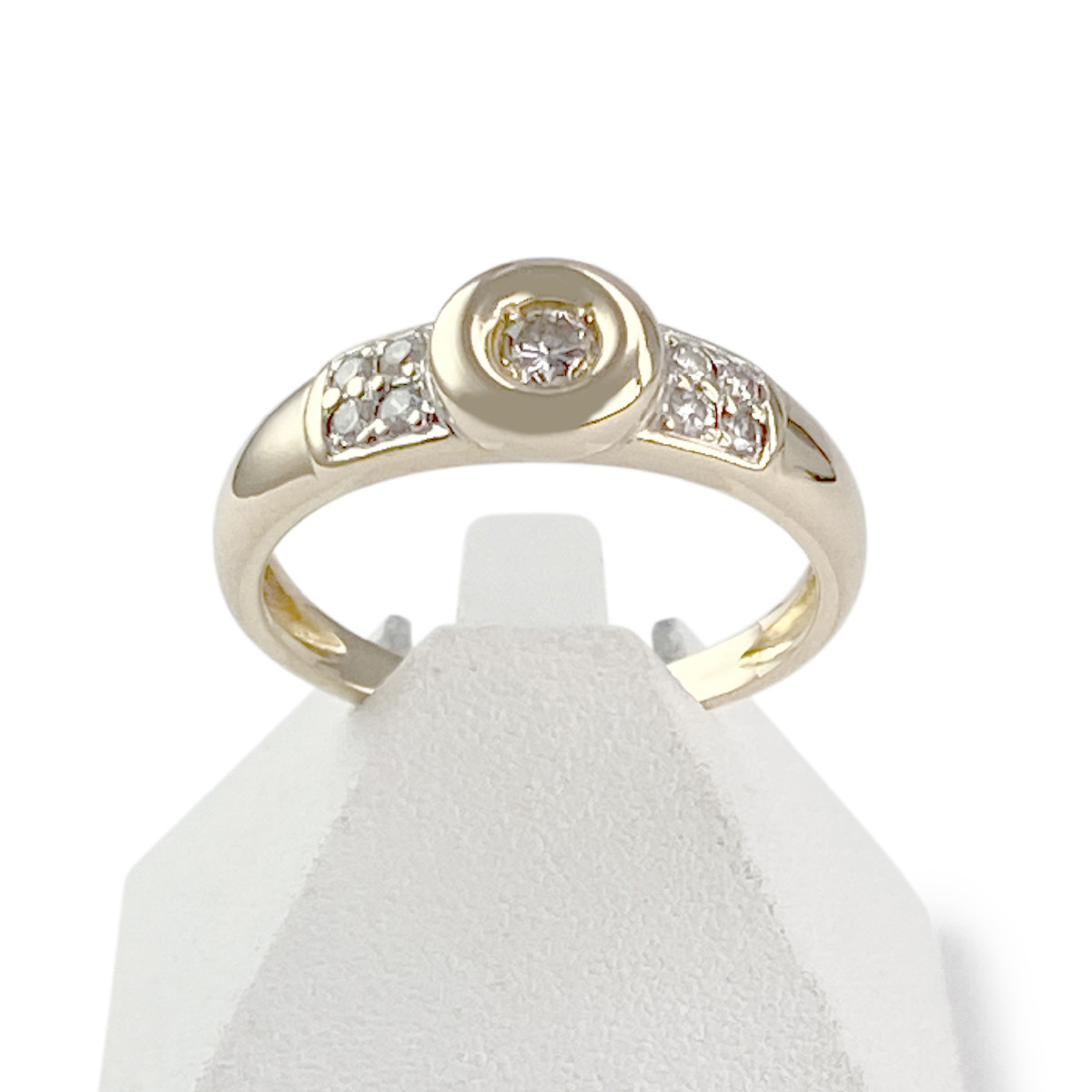 Bague d'occasion or 750 jaune diamants
