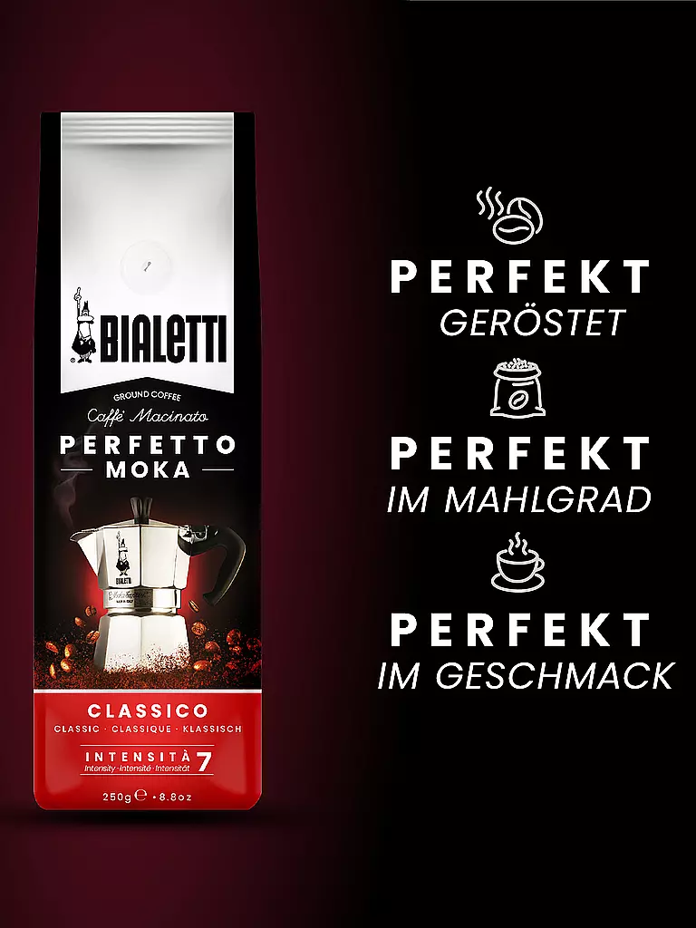 BIALETTI Kaffee gemahlen 250g PERFETTO MOKA CLASSICO  braun