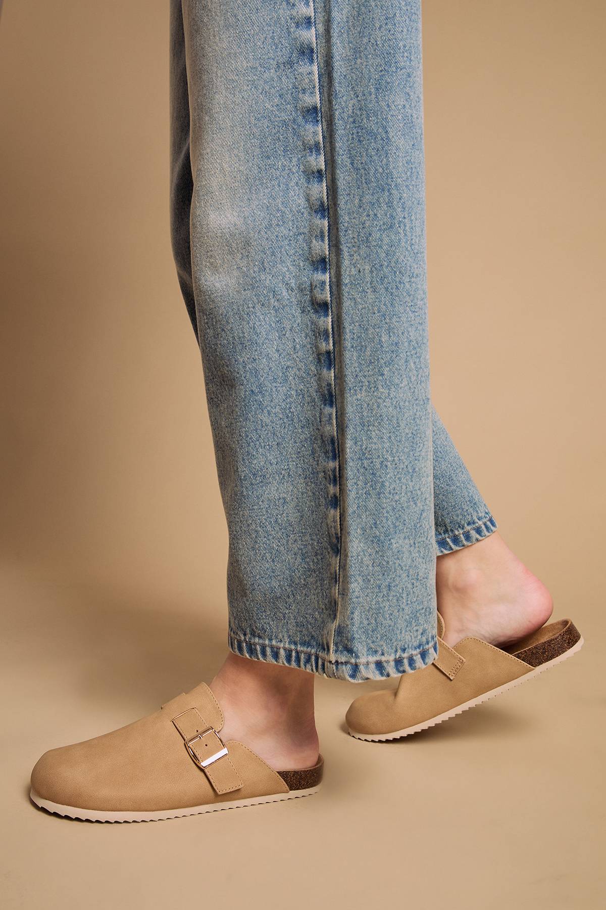 Oasis Jackie Semelle Anatomique Bout Fermé Daim Nubuck Synthétique
