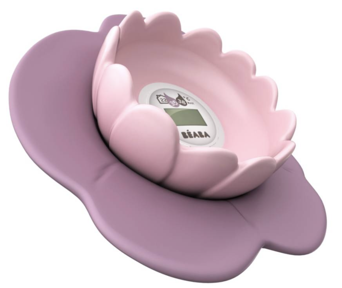 BEABA Thermomètre de bain Poudré rose 