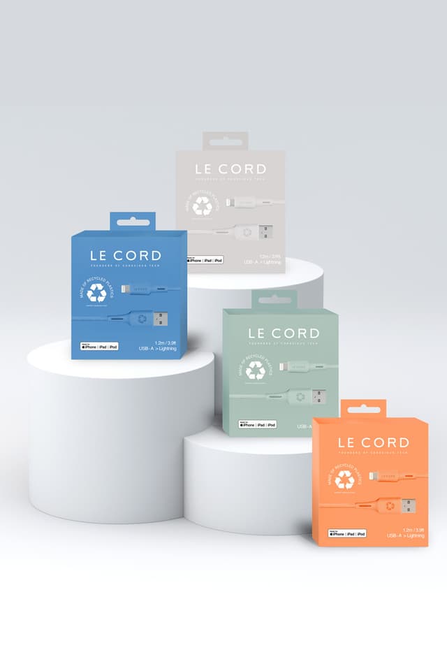 Pale Pine Recycled iPhone Lightning kabel · Eco!