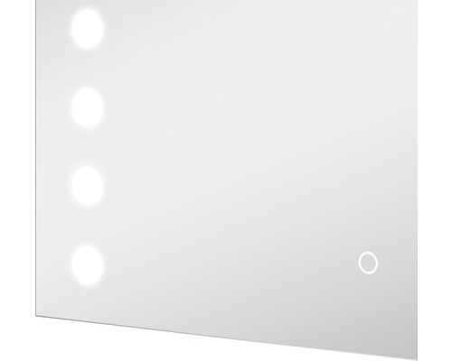 LED badkamerspiegel Zilver Hollywood 80x60 cm
