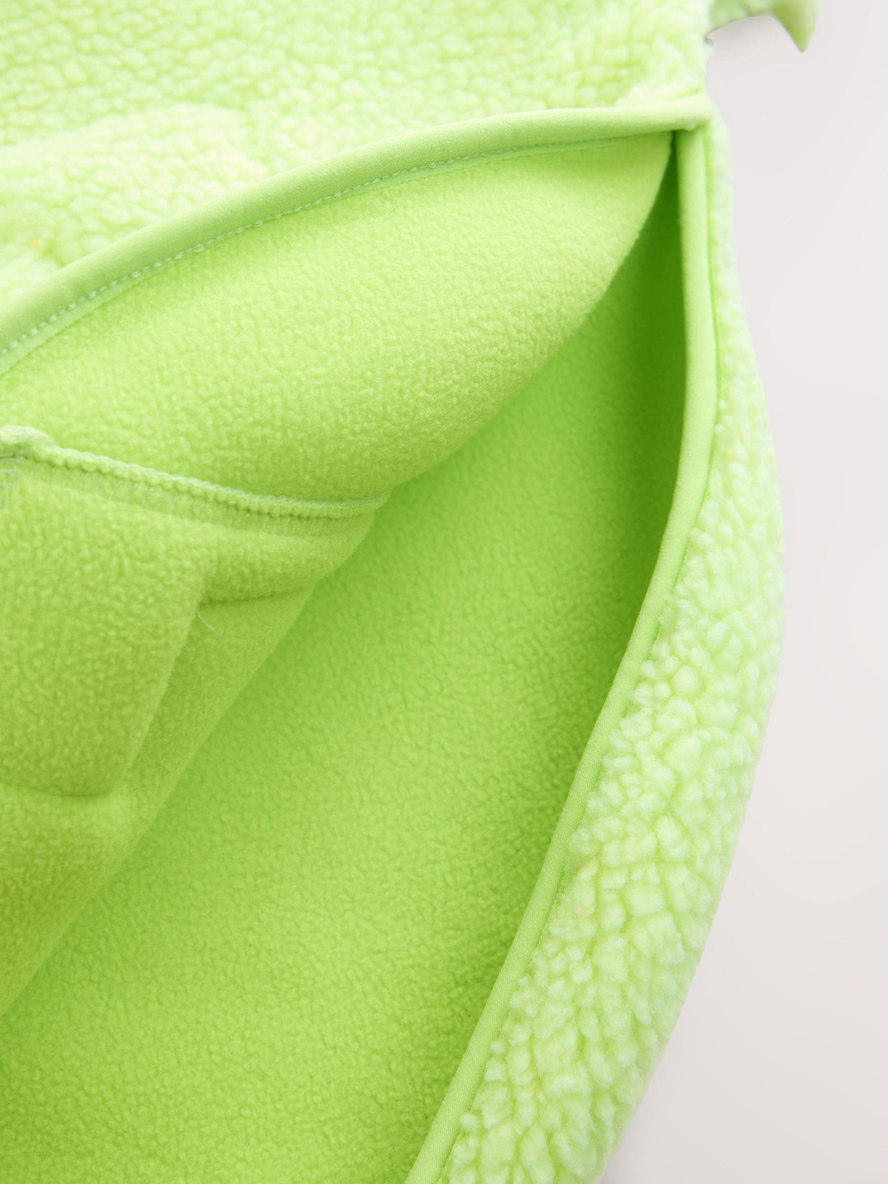 Limoengroen - Active Borg Hooded Jacket