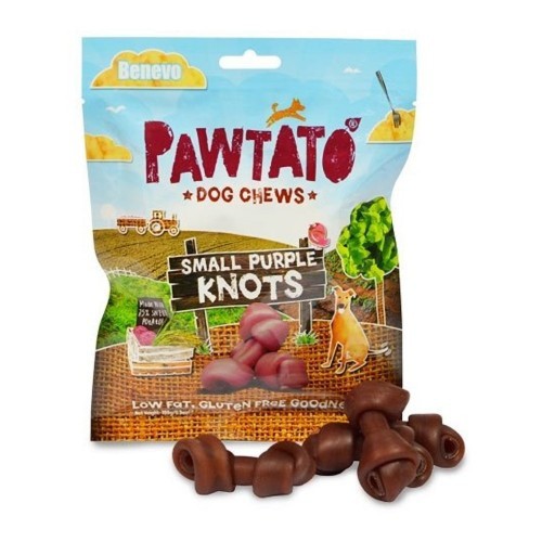 Petiscos para cães com sabor natural Benevo Pawtato