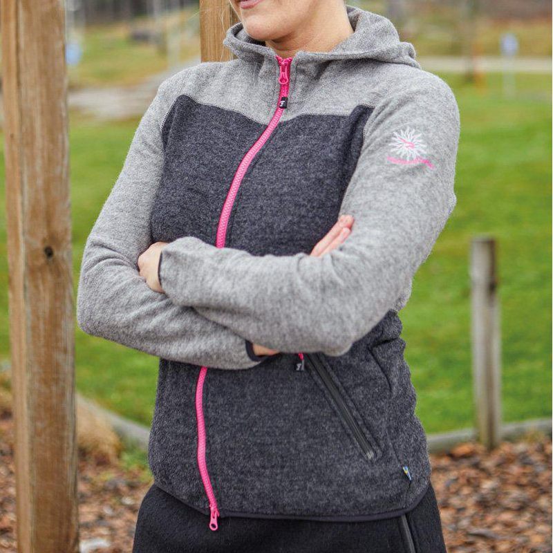 Ivanhoe Zoya Hood Grey wollen dames vest