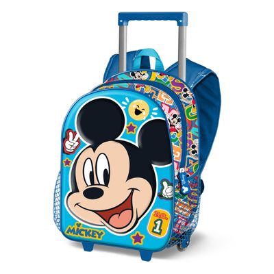 Mickey Mouse Blissy - Sac à dos à roulettes 3D - 1 compartiment - Karactermania
