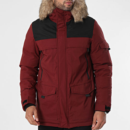 Parka Capuche Bordeaux