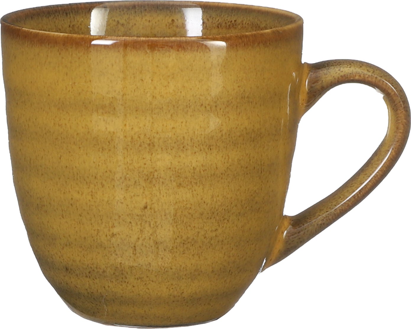 Mica Decorations mok Tabo geel D 8 H 8 cm