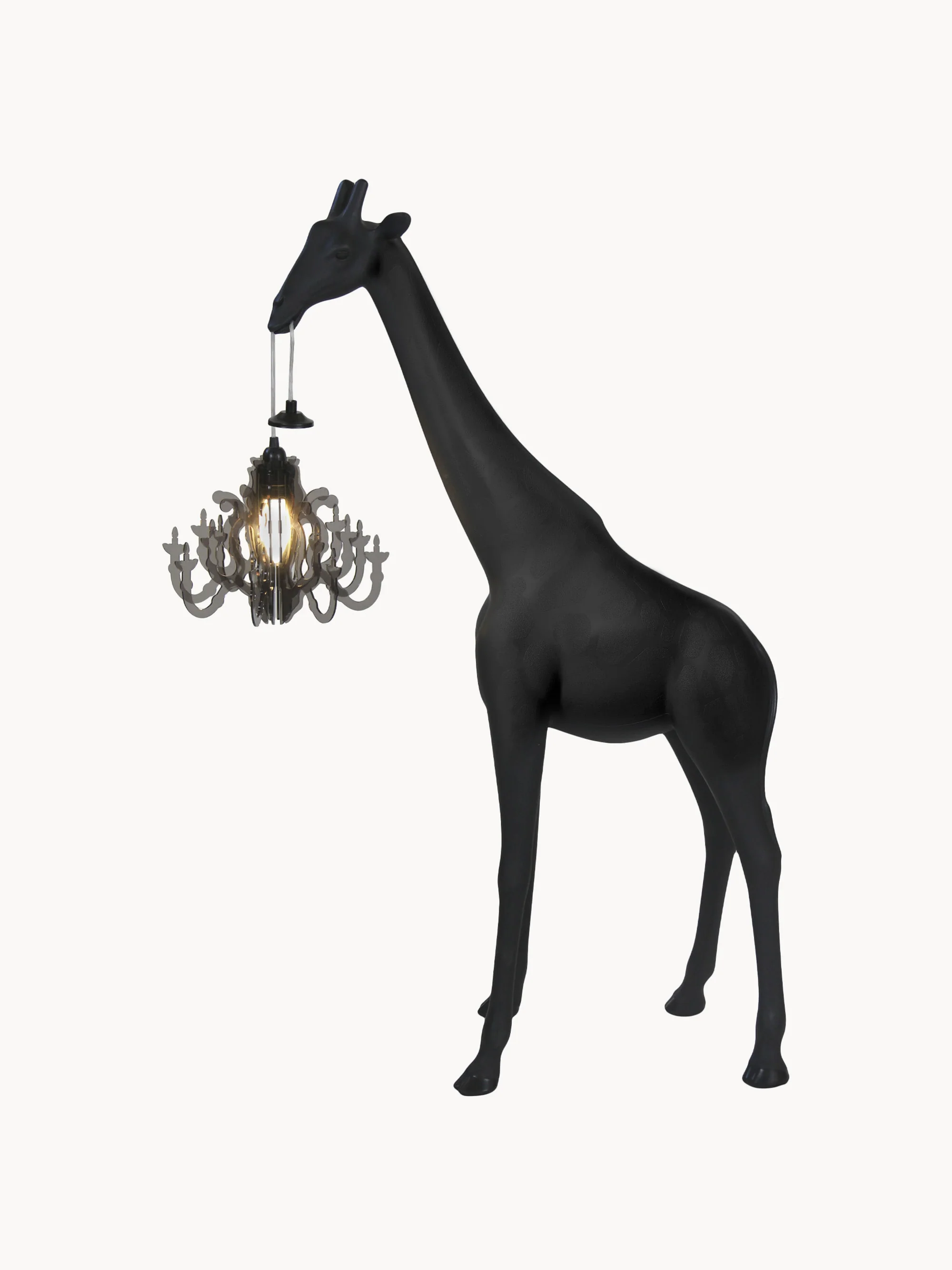 Kleine LED-vloerlamp Giraffe in Love