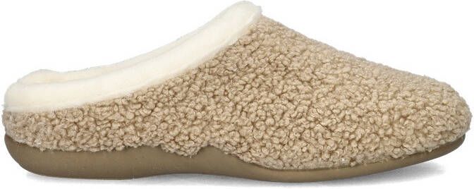 Nelson Home teddy pantoffels beige