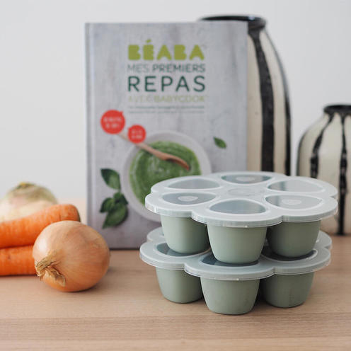 Multiportions silicone 6 x 150 ml Vert Sauge - BEABA