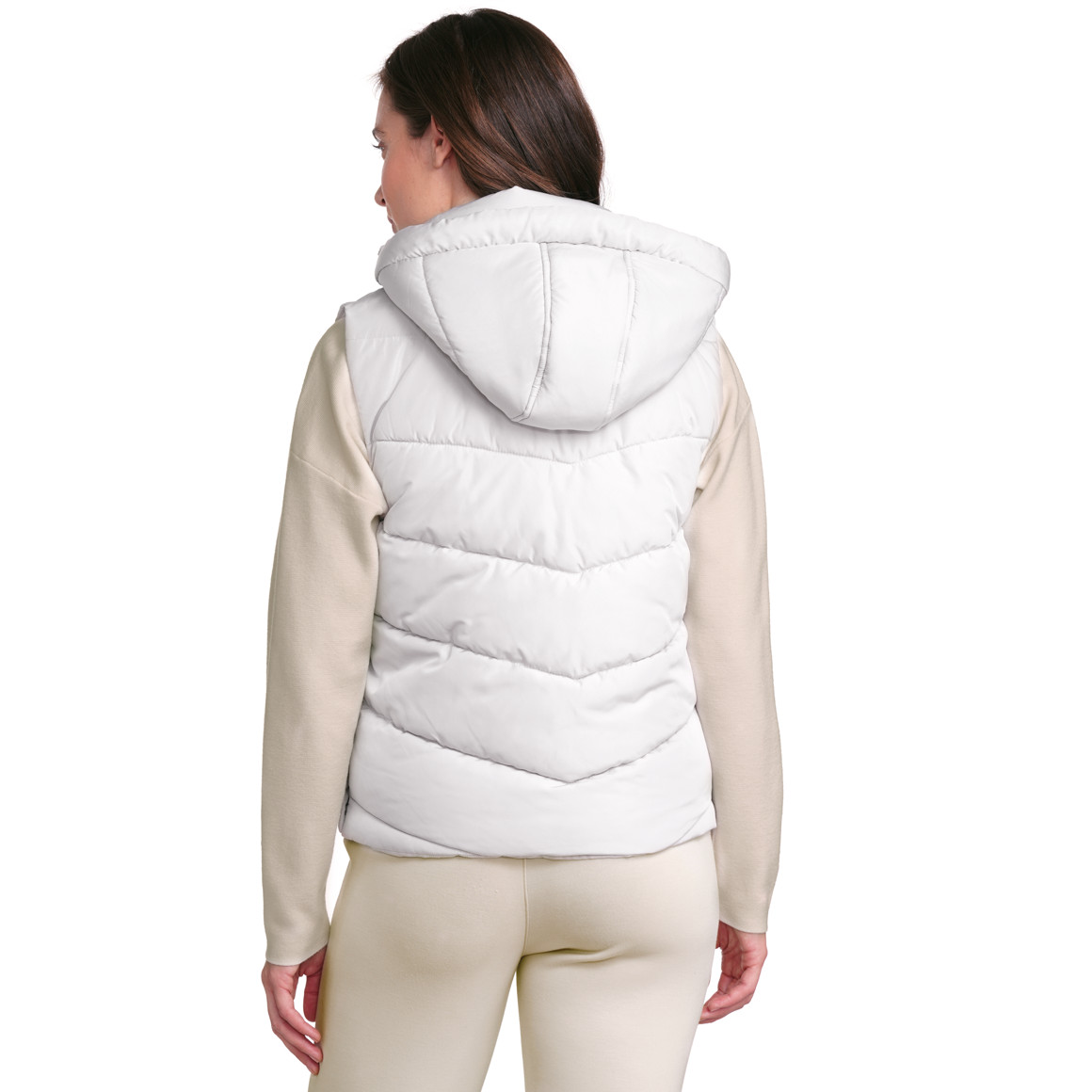 Gina Collection Damen Weste in Unifarben hellbeige