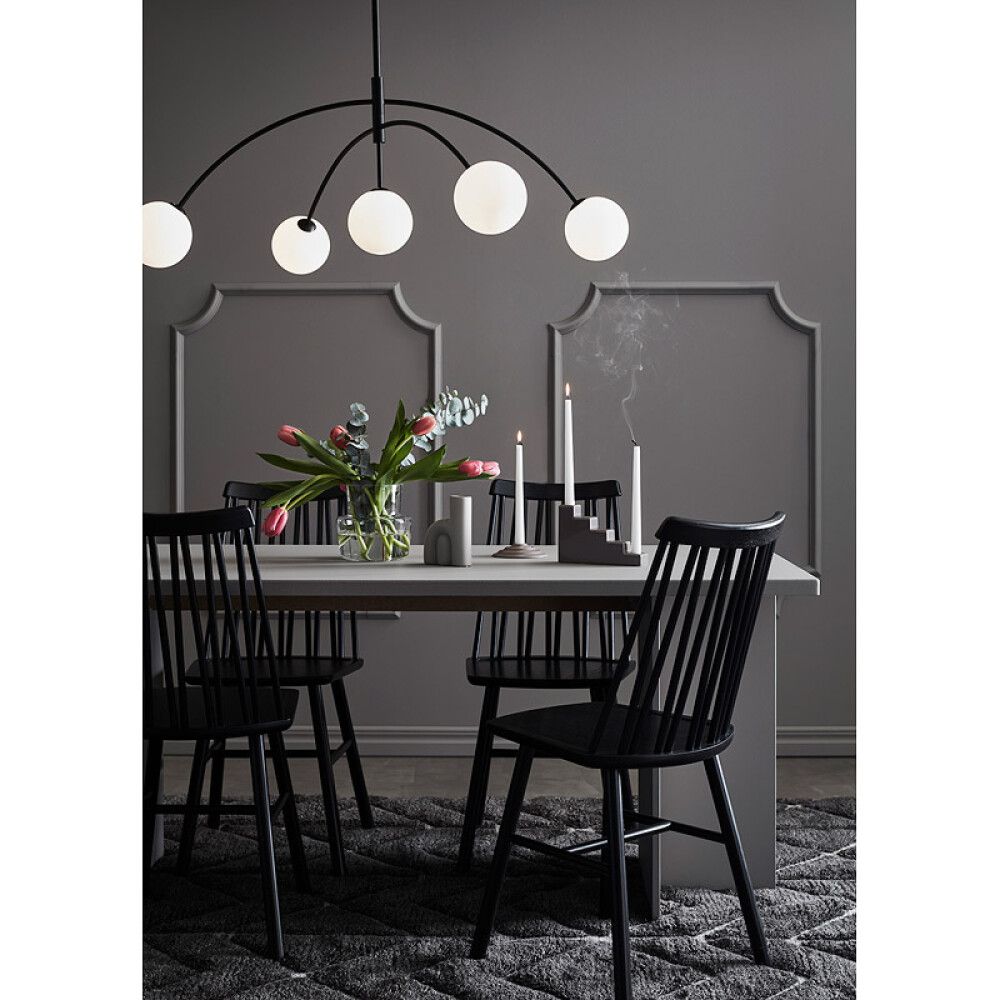 TAKLAMPE MARKSLÖJD HEAVEN 5 SVART/OPAL