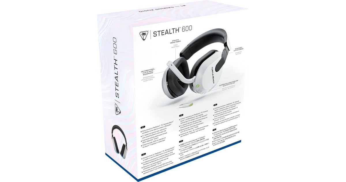 Turtle BeachStealth 600 Gen3 Wireless Multiplatform  over-ear gaming headset  (Wit, Playstation, Bluetooth / 2,4GHz)